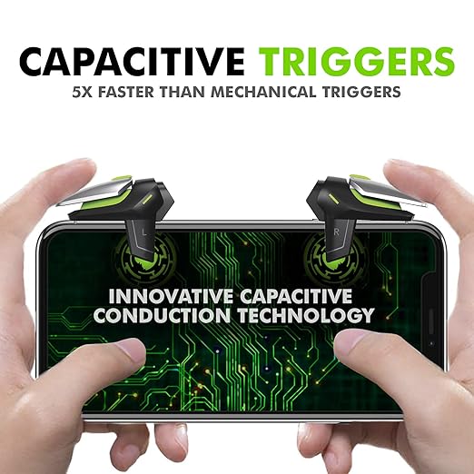 SpinBot BattleMods NinjaX | Mobile Gaming Triggers | 5X Faster with Capacitive Conduction | for BGMI/Free Fire Max/COD Mobile - (Black) - Image 3